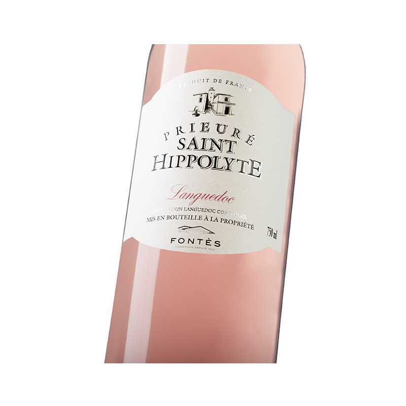 Prieuré Saint Hippolyte, Vin AOP Rosé du Languedoc, Cave Coopérative La Fontesole des Vignerons de Fontès