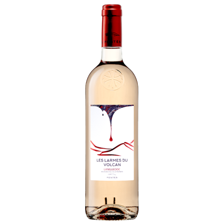 Les Larmes du Volcan, vin AOP rosé du Languedoc, Cave Coopérative de Fontès des Vignerons de Fontès