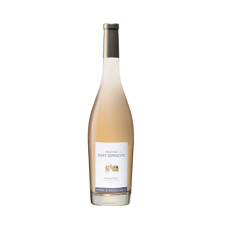 Prieuré Saint-Hippolyte Cuvée Excellence, vin AOP rosé du Languedoc, Cave Coopérative de Fontès des Vignerons de Fontès