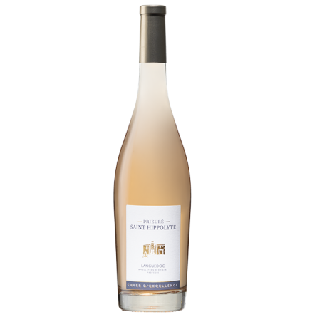 Prieuré Saint-Hippolyte Cuvée Excellence, vin AOP rosé du Languedoc, Cave Coopérative de Fontès des Vignerons de Fontès