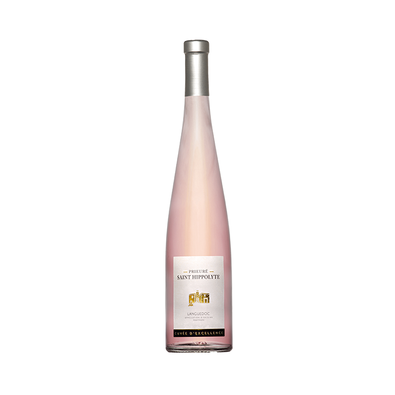 Prieuré Saint-Hippolyte Cuvée Excellence, vin AOP rosé du Languedoc, Cave Coopérative de Fontès des Vignerons de Fontès