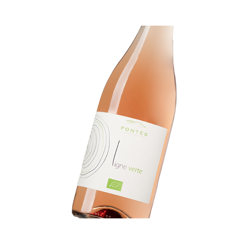 Ligne Verte, Vin AOP Languedoc Rosé BIO, Cave Coopérative La Fontesole des Vignerons de Fontès