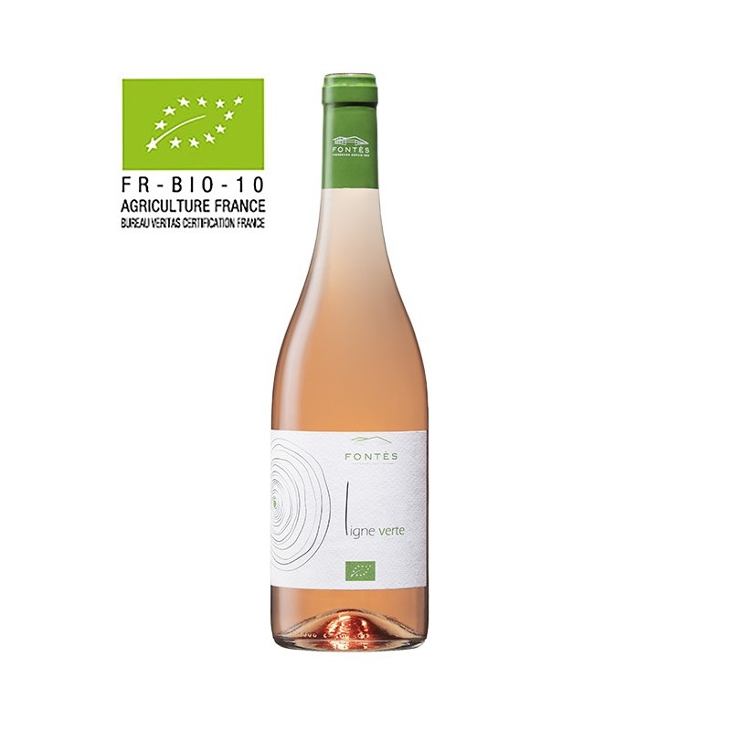 Ligne Verte, Vin AOP Languedoc Rosé BIO, Cave Coopérative La Fontesole des Vignerons de Fontès