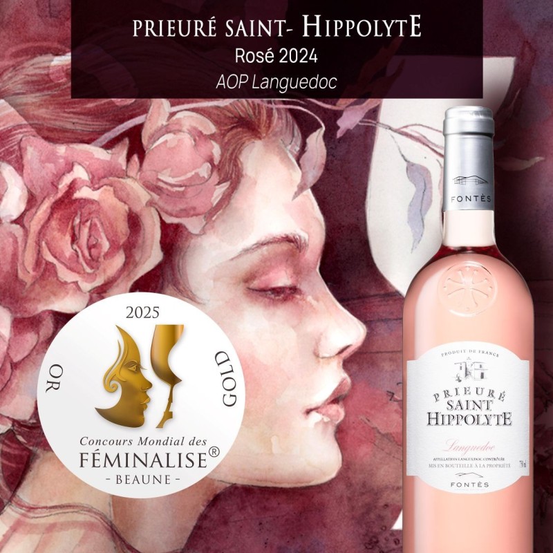 Prieuré Saint-Hippolyte rosé AOP Lg - Fontès cooperative cellar