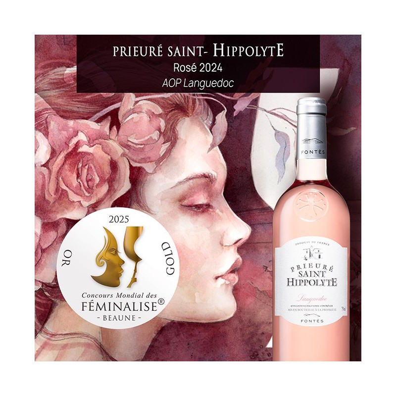 Prieuré Saint-Hippolyte rosé AOP Lg - Fontès cooperative cellar