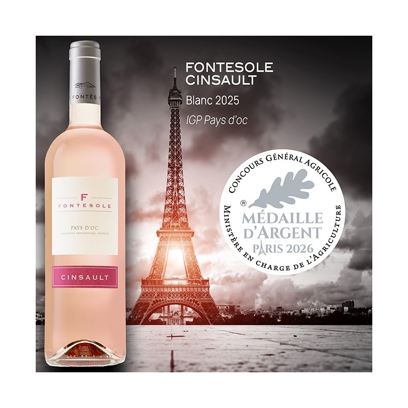 Fontesole Cinsault rosé IGP Oc - Cave coopérative de Fontès